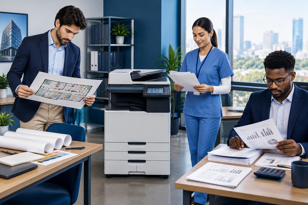 Locação de impressora para empresas: Impressoras para diferentes setores empresariais